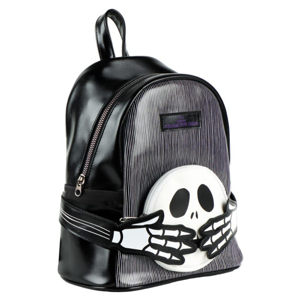 Mochila Casual Moda Polipiel Pesadilla Antes de Navidad Skull Negra