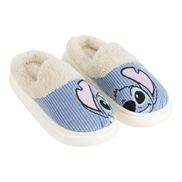 Zapatillas de Casa Abierta Stitch Azules de Micropana Mujer