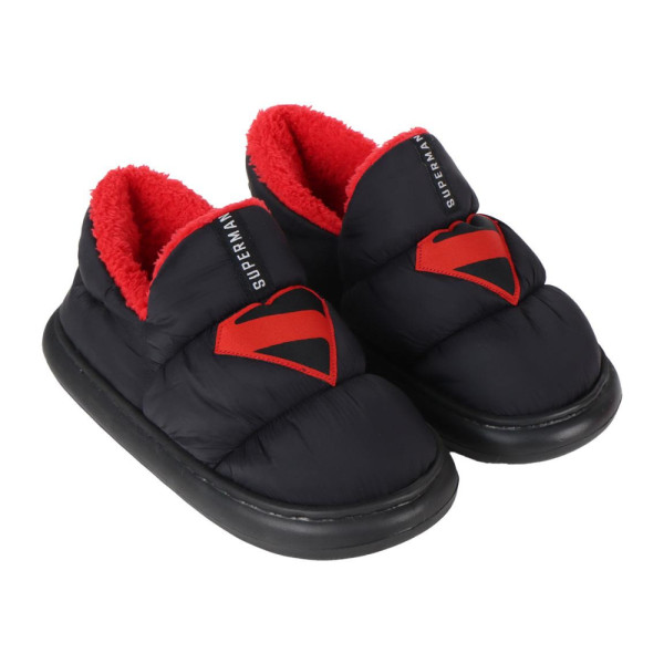 Zapatillas de Casa Superman Negra Hombre