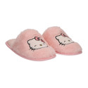 Zapatillas de Casa Abierta Hello Kitty Faces Rosa Pelo Niña