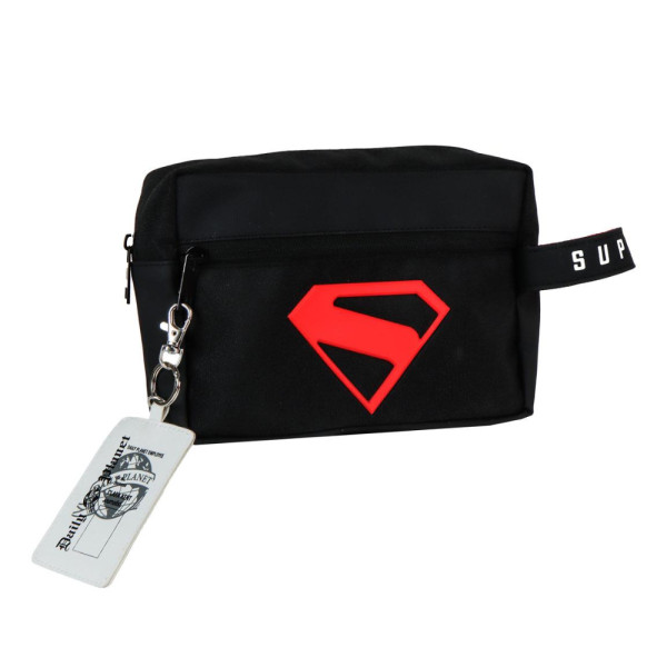 Neceser Aseo Viaje Superman Negro