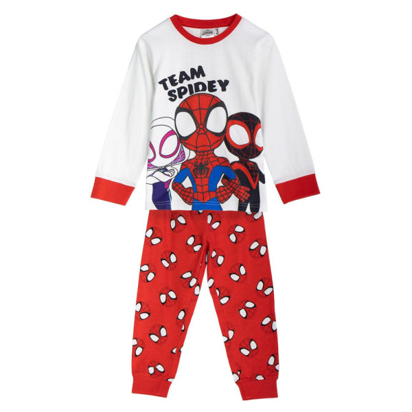 Pijama Manga Larga Spidey Team Spidey Rojo y Blanco Niño