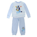 Pijama Manga Larga Bluey Azul Claro a Rayas Niño