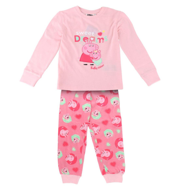 Pijama Manga Larga Peppa Pig Sweet Dreams Baby Sister Niña
