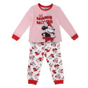 Pijama Manga Larga Minnie Mouse Rosa Polka Dot Niña