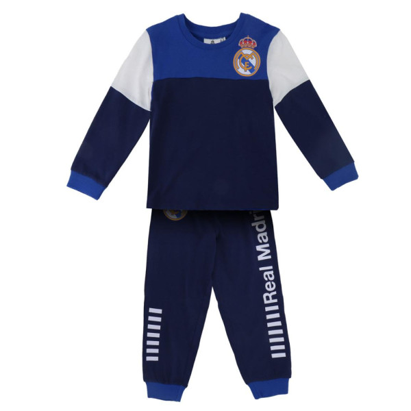 Pijama Manga Larga Real Madrid Azul Marino Niño