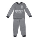 Pijama Manga Larga Real Madrid Gris 9 Niño