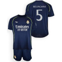 Conjunto Real Madrid Bellingham Segunda Equipación 25/26 Réplica Oficial