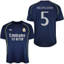 Camiseta Real Madrid 25/26 Segunda Equipación Bellingham 5 Réplica Oficial