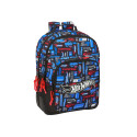 Mochila Doble Compartimento Adaptable a Carro Hot Wheels Logo