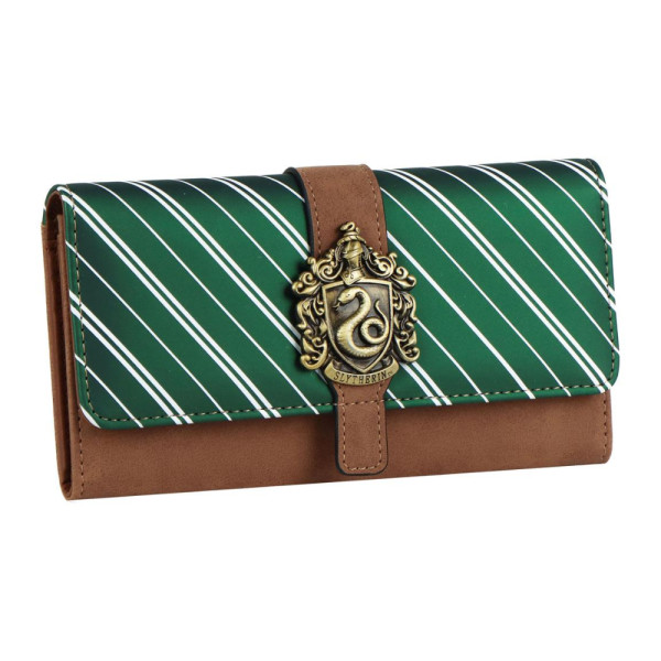 Cartera Billetera Harry Potter Slytherin Marrón Premium