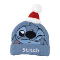 Gorro de Punto Navideño Stitch Azul Juvenil