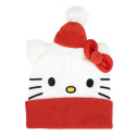 Gorro de Punto Navideño Hello Kitty Blanco Juvenil