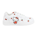 Zapatillas Deportivas Suela PVC con Cordones Hello Kitty Blanca Niña