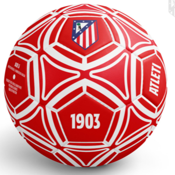 Balón Atlético De Madrid Rojo Pentágonos Grande