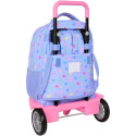 Mochila Trolley Con Ruedas Compact Evolution Benetton Lila
