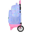 Mochila Trolley Con Ruedas Compact Evolution Benetton Lila