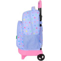 Mochila Trolley Con Ruedas Compact Extraible Benetton Lila