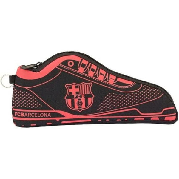 Estuche Portatodo Zapatilla FC Barcelona Negro y Naranja