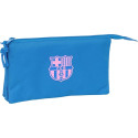 Estuche Portatodo Triple FC Barcelona Indigo Niña