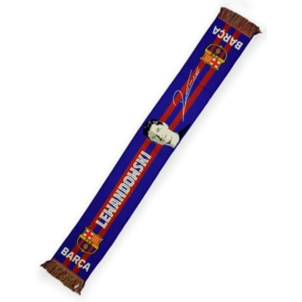 Bufanda FC Barcelona Lewandowski Firmada