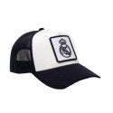 Gorra Real Madrid Trucker Blanco y Negro Adulto