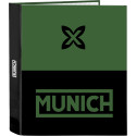 Carpeta De 4 Anillas Lomo Ancho Munich Caviar