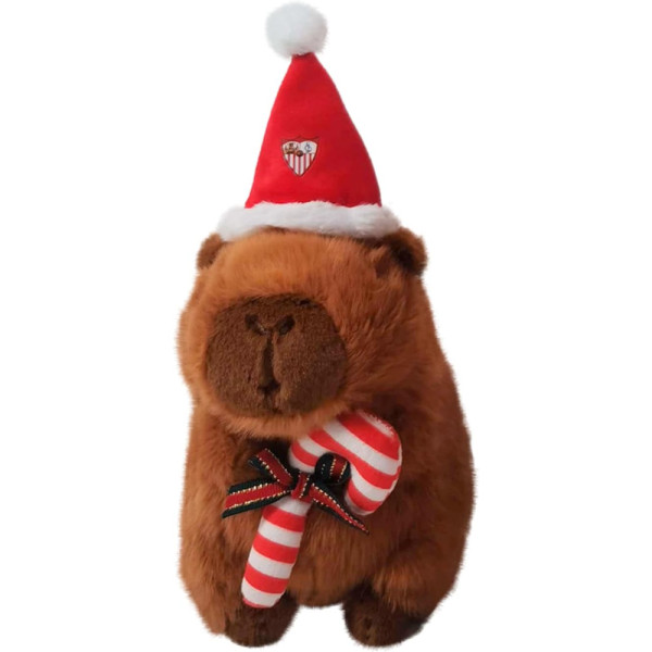 Peluche Capibara Sevilla FC Navidad Pequeña 20 CM