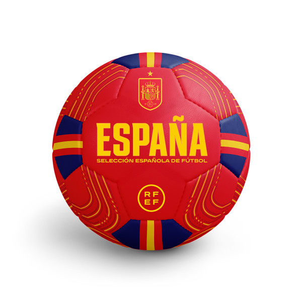 Balón Selección Española de Fútbol Rojo y Azul Marino