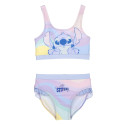 Bañador Bikini Stitch Lila con Volantes Niña