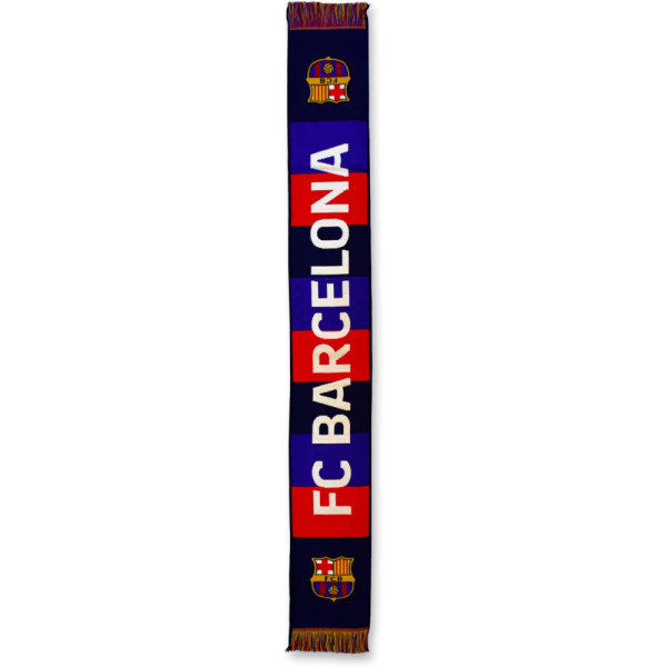 Bufanda FC Barcelona Rayas Horizontales Azul Oscuro