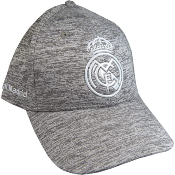 Gorra Real Madrid Gris Jaspeada Adulto