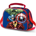 Bolsa Portaalimentos 3D con Correa Bandolera Avengers Go On