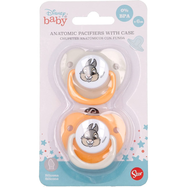 Set 2 Chupetes Chip y Chop +6 Meses Reversibles