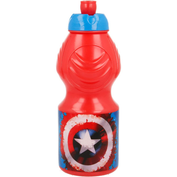 Botella Cantimplora Plástico Capitán América Force 400 ML
