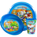 Set de Menaje Easy Superthings Azul 3 Piezas
