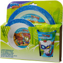 Set de Menaje Superthings Power Machines Azul 3 Piezas
