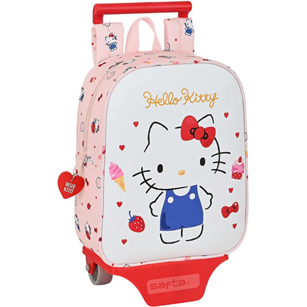 Mochila Trolley con Ruedas Guardería Hello Kitty Happiness Girl