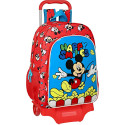 Mochila Trolley con Ruedas Mickey Mouse Happy Smiles