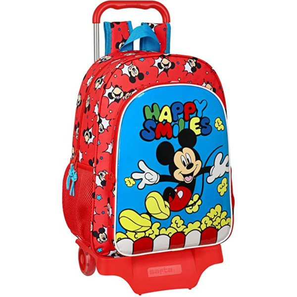 Mochila Trolley con Ruedas Mickey Mouse Happy Smiles
