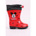 Botas de Agua Mickey Mouse Rojas Corazones