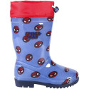 Botas de Agua Spiderman Azules Estampadas