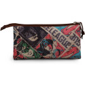 Estuche Portatodo Triple La Liga de La Justicia