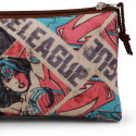 Estuche Portatodo Triple La Liga de La Justicia