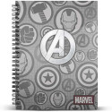 Cuaderno Avengers Assault A4 con Hojas Cuadriculadas