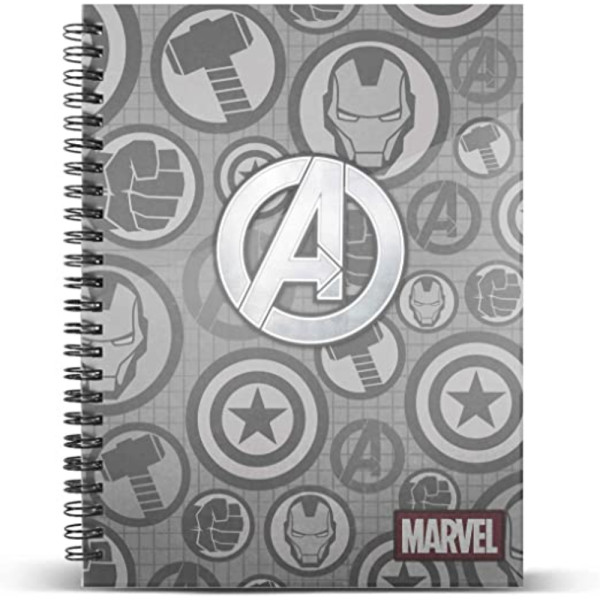 Cuaderno Avengers Assault A4 con Hojas Cuadriculadas