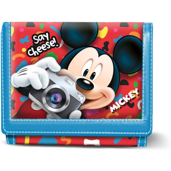 Cartera con Velcro Mickey Mouse Say Cheese
