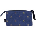 Estuche Portatodo Triple Harry Potter Hogwarts Azul
