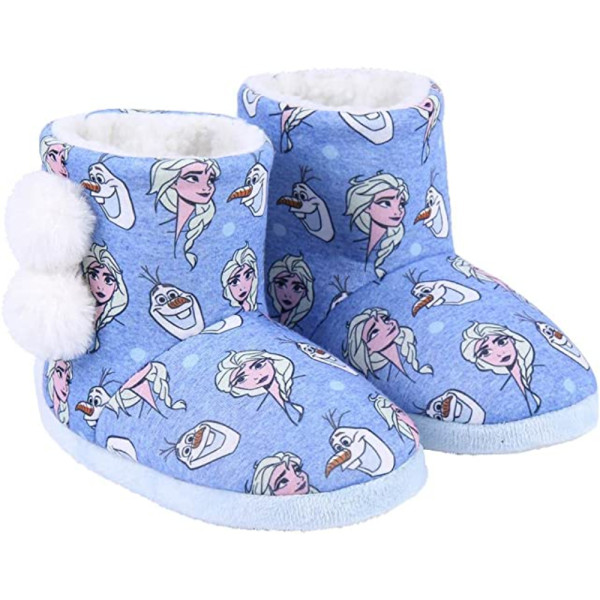 Zapatillas de Casa Bota Frozen Niña Estampadas Borreguillo