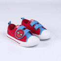 Zapatillas Loneta Spiderman Niño Rojas y Azules